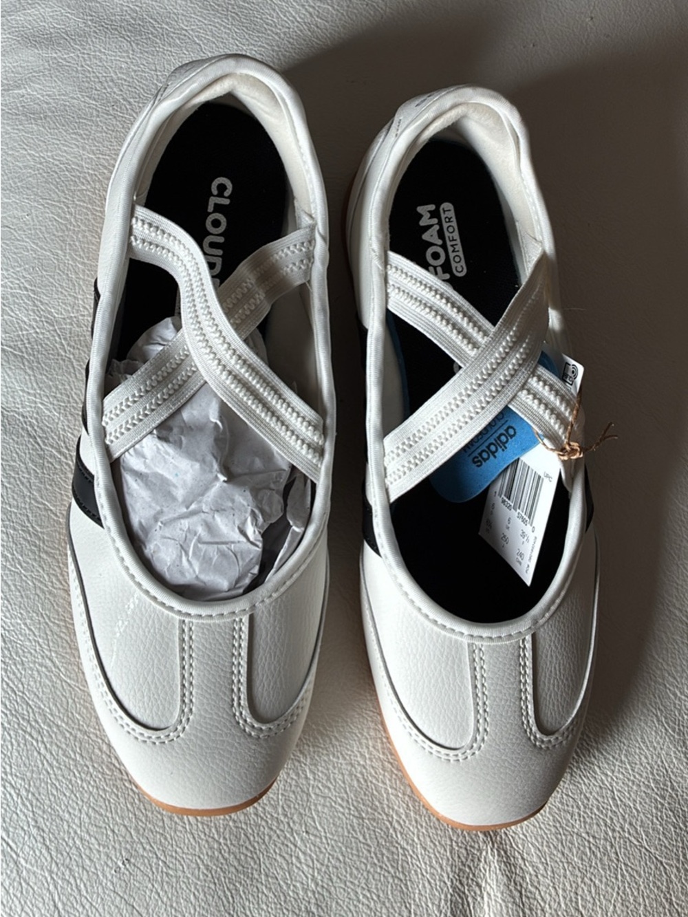 adidas women’s White barreda Mary Jane Sneakers - NWT - size 6.5